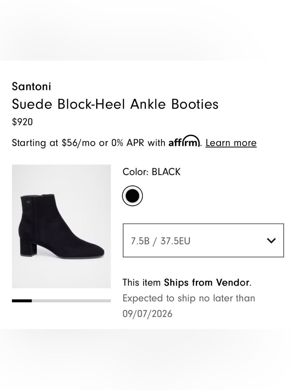 Santoni Suede Ankle Booties
